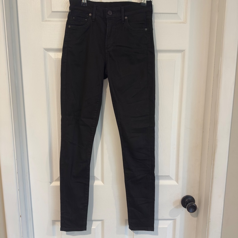 Citizens of Humanity Rocket Highrise Skinny Jeans Black Womens 26 Made in USA
